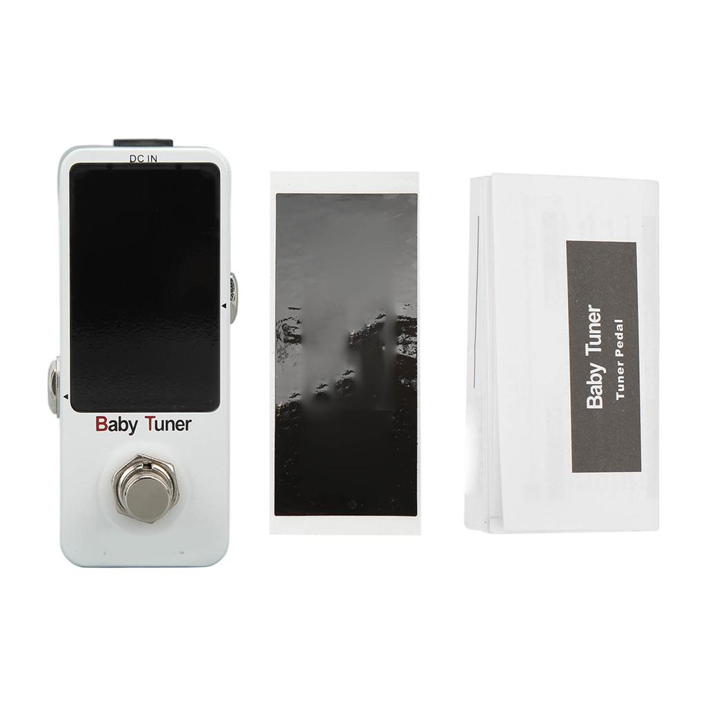 Mini Pedal Tuner Monoblock Chromatic Tuning Effect for Electric Guitar and Bass 12Hz‑4186Hz