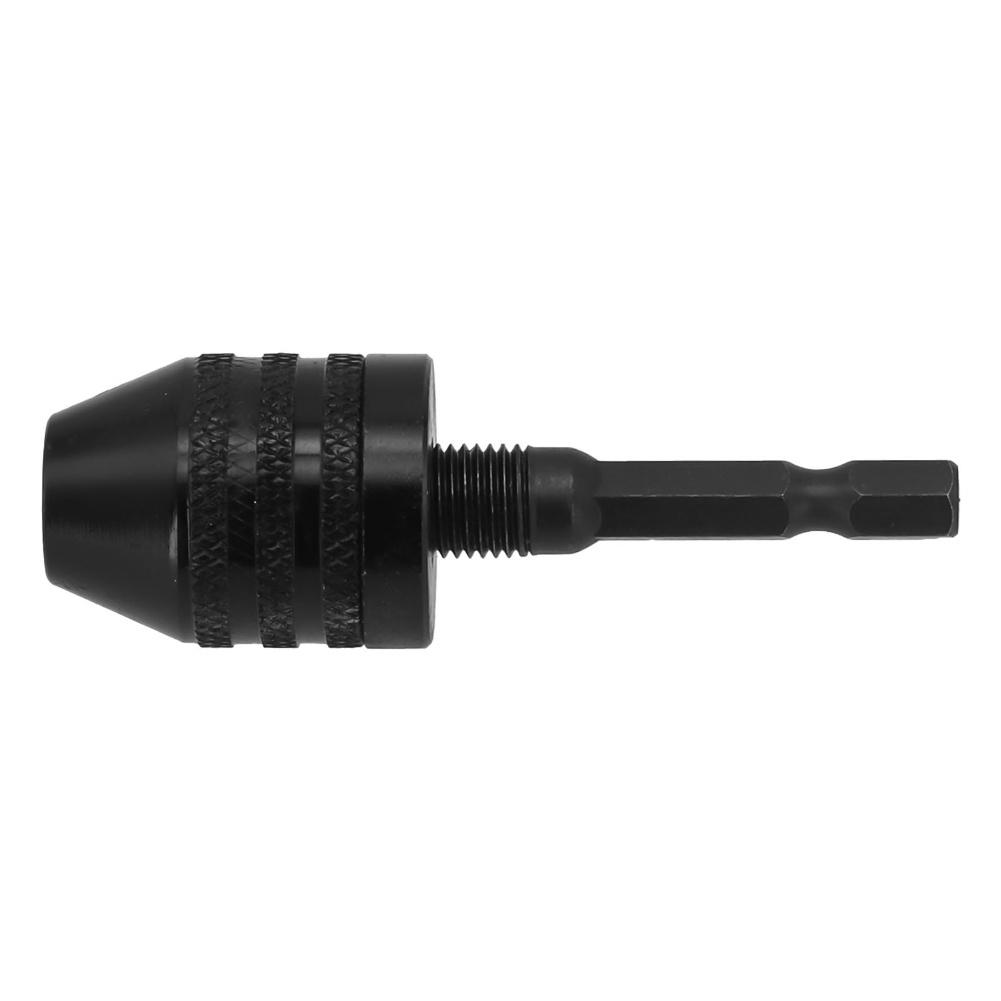 Driver Drill Chuck 0 38mm Self Tighten Collet with 1/4in Hex Shank Quick Change Adapter for Drill Bit Conversion