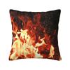 Burning Fire With Sparks Square Pillowcase Pillow Cover Polyester Cushion Zip Decorative Comfort Throw Pillow for Home Bedroom