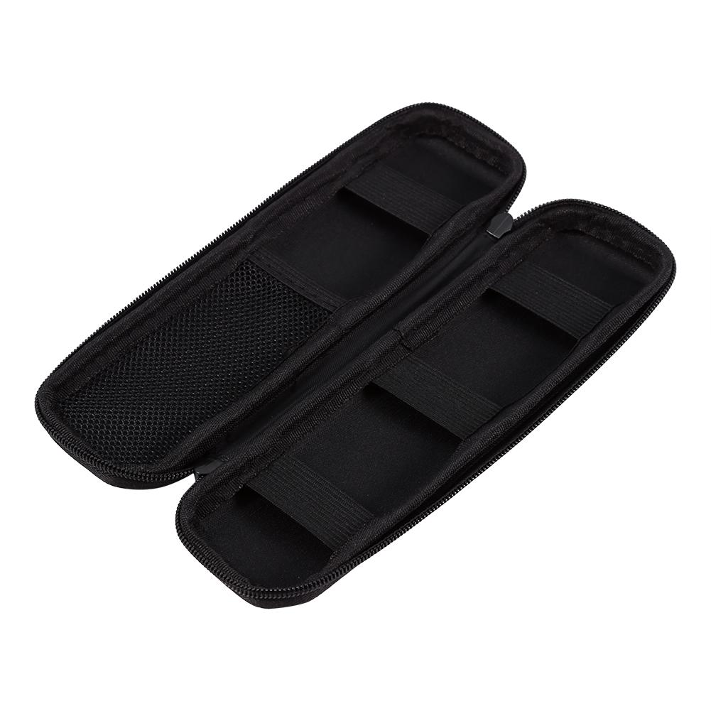 1pc Black Portable EVA Shell Pen Pencil Case Pouch Stationery Holder Electronic Cigarette Bag