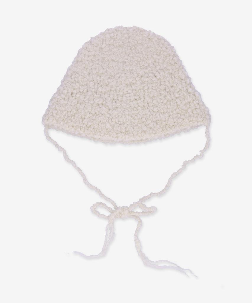 Beleuso Boucle Alpaca Hat Bucket Hat - Ivory / Vrs24Fwkt022Boucleivory