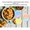 20PCS Flexible Silicone Muffin Cup Mold High Low Temperature Resistant Cupcake Liner  Cake Baking