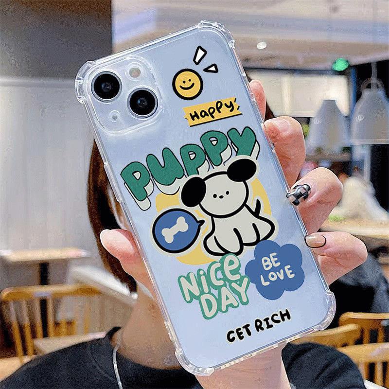 

Transparent Four-corner Anti-fall Mobile Phone Case Ultra-thin Air Bag Anti-fall Mobile Phone Case for Apple Mobile Phone Case High-end and Simple Ins For iphone 17PROMAX