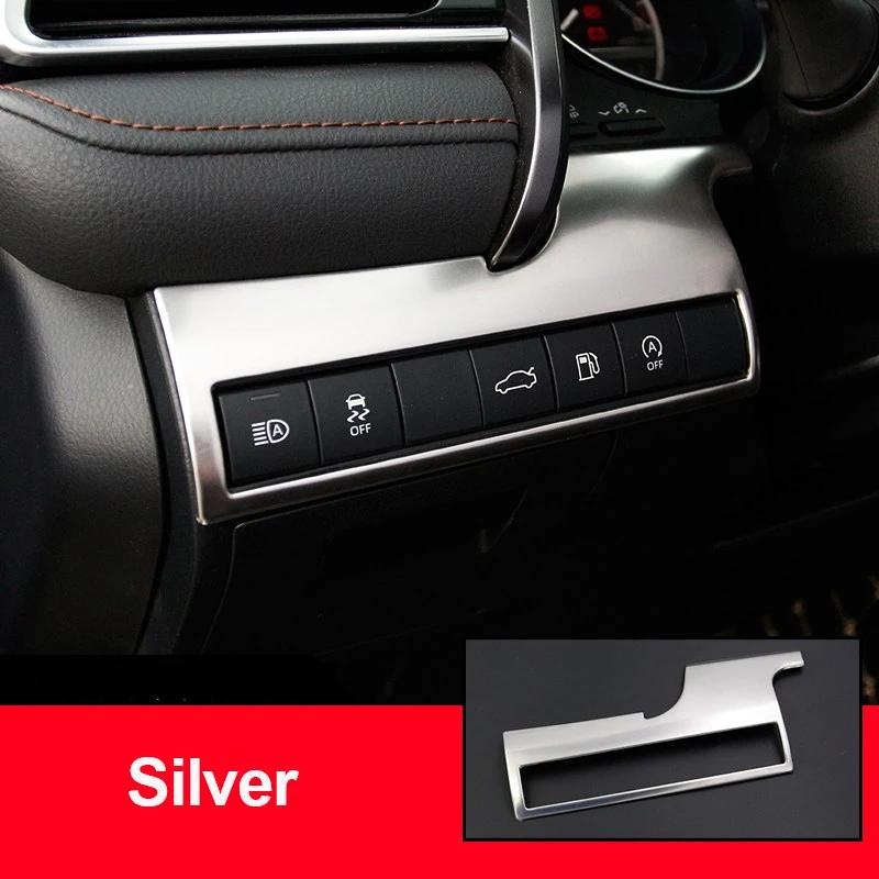 Car Interior Accessories Stainless Headlight Adjustment Button Decorative Frame Cover For Toyota Camry XV70 2018-