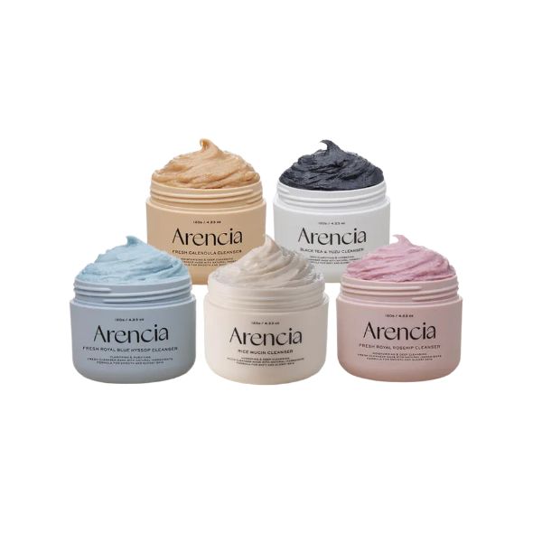 arencia Свежий очищающий мусс для лица моти, 5 штук по 120 г