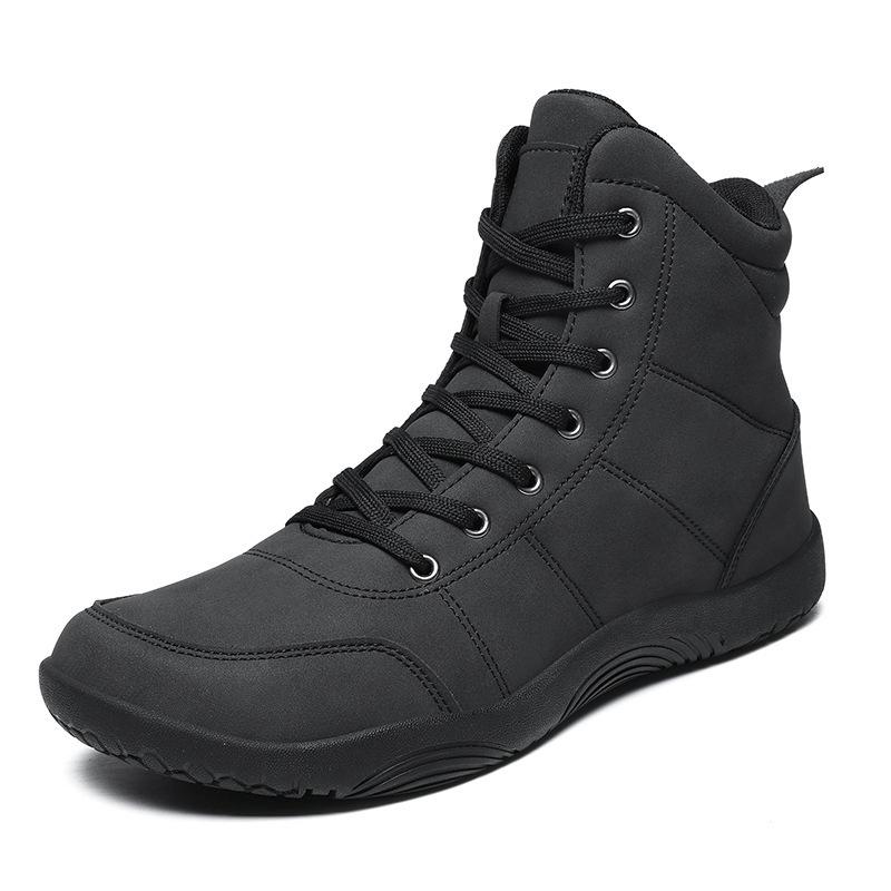 Large size leather surface high top