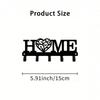Iron Wall Hook Key Holder for Home Entryway Storage Organizer Garage Kitchen
