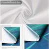 2D Aesthetic Ocean Tapestry, Aerial View Turquoise Sea Wave Wall Art