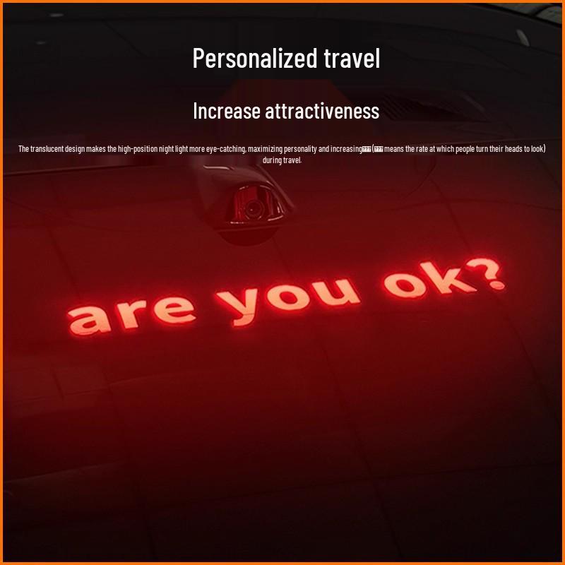 Xiaomi SU7 Brake Light Projection Board Tail Light Sticker for Personalized Modification