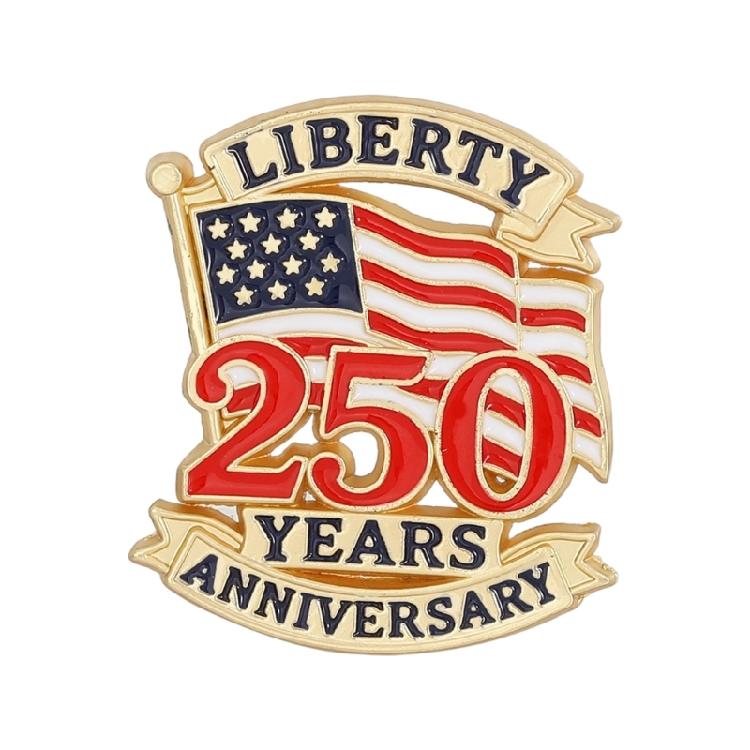 American 250th Brooch Lapel Badges Crafted From Alloy Materials