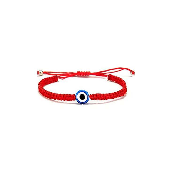 Evil Eye Adjustable Bracelet Set: 12-Piece Woven Rope with 7 Knots