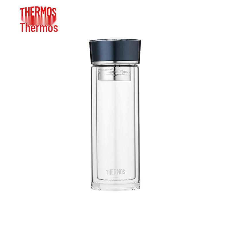 THERMOS Double-Layer Tea Infuser Glass Bottle