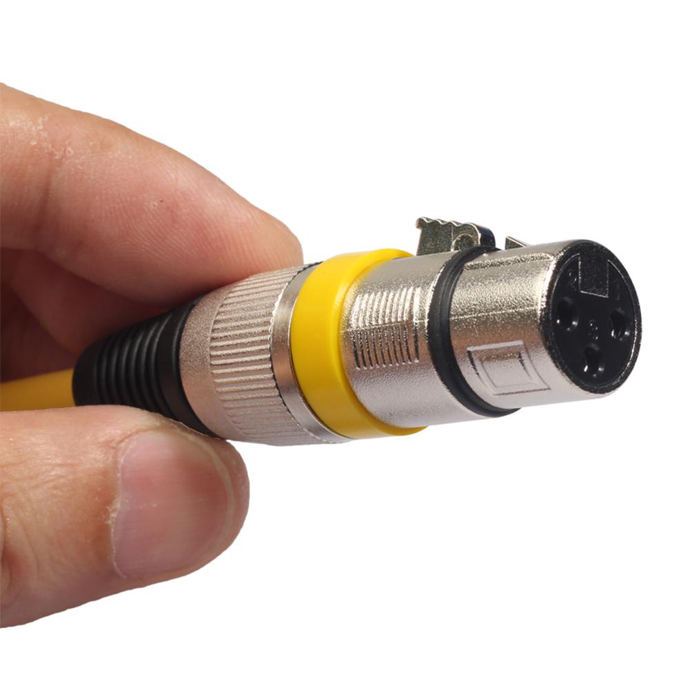 5pcs Zinc Alloy 3Pin XLR Male to XLR Female Balanced Audio Cable Splitter Wire