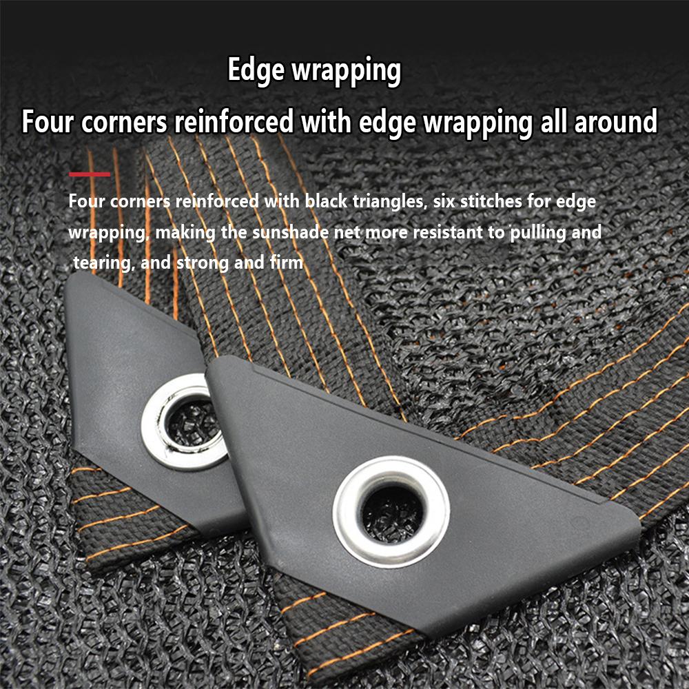 Outdoor Black Thickened Shading Net Encrypted Sun Protection Agricultural Summer Outdoor Insulation Net Sun Protection/breath
