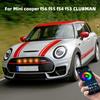 LED Front Grille Light For Mini Cooper F56 F55 F54 F53 CLUBMAN Car Daytime Running Light Wheel Eyebrow Lamp 12V Neon Lights 4