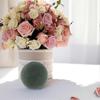 Round Wedding Floral Balls Foam for Flower Arrangement 2Pcs Dark Green