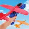 Avião de Espuma para Crianças Lançador de 10M Catapulta Arma de Avião Brinquedo Jogo ao Ar Livre Infantil Modelo de Bolha Tiro Brinquedos de Pista Giratória Presentes