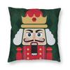 Nutcracker Doll Print Sofa Cushion Cover Pillowcase Home Decoration Party Car Bedding