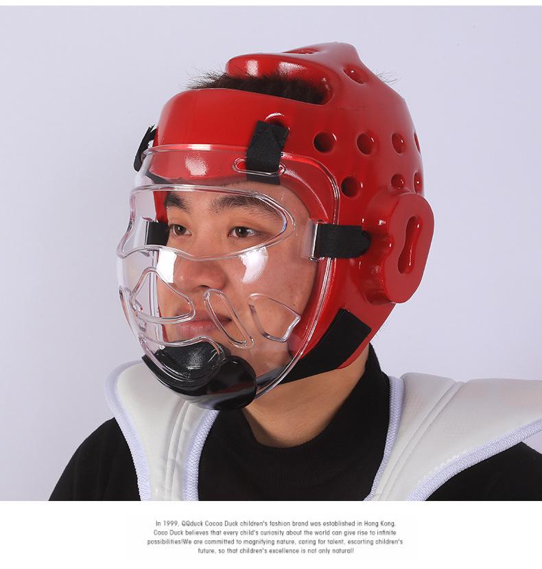 Taekwondo & Karate Headgear Face Protector for Adults & Kids - Combat & Sanda Gear, Anti-Collision Protection