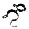 2x Black Motorcycle Bracket Spotlight Holder Sturdy Metal For Signal Light Installation Lamp Holder