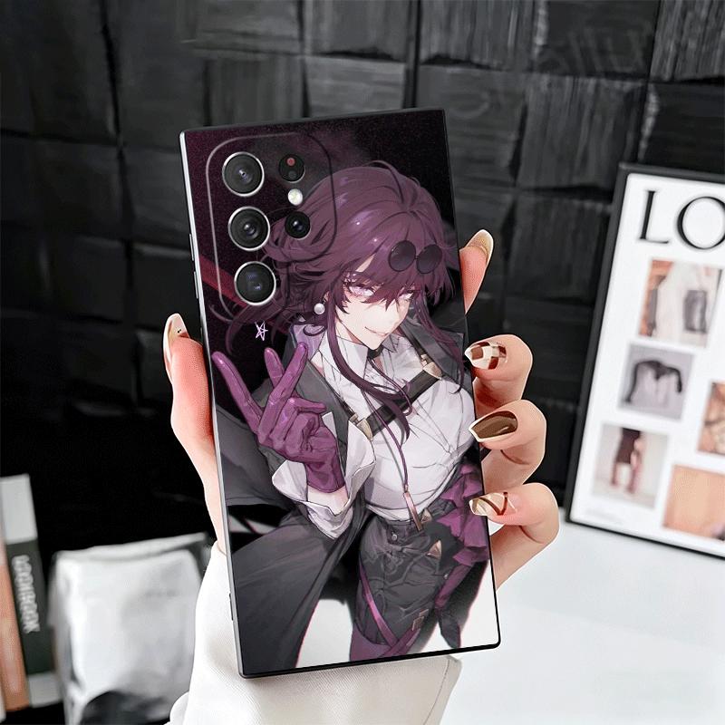 

Honkai Star Rail Кафка Мягкий чехол для телефона для Samsung Galaxy S26 S25 Edge S24 Ultra S23 Plus S22 S21 FE S20 Черный чехол Задняя панель Samsung S25 Plus