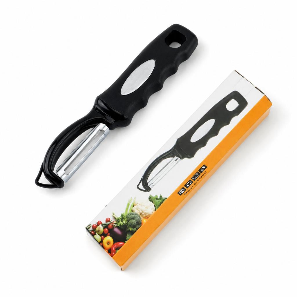 Multifunctional Vegetable Peeler Stainless Steel Blade Ergonomic Handle Kitchen Tool for Efficient Peeling and Slicing