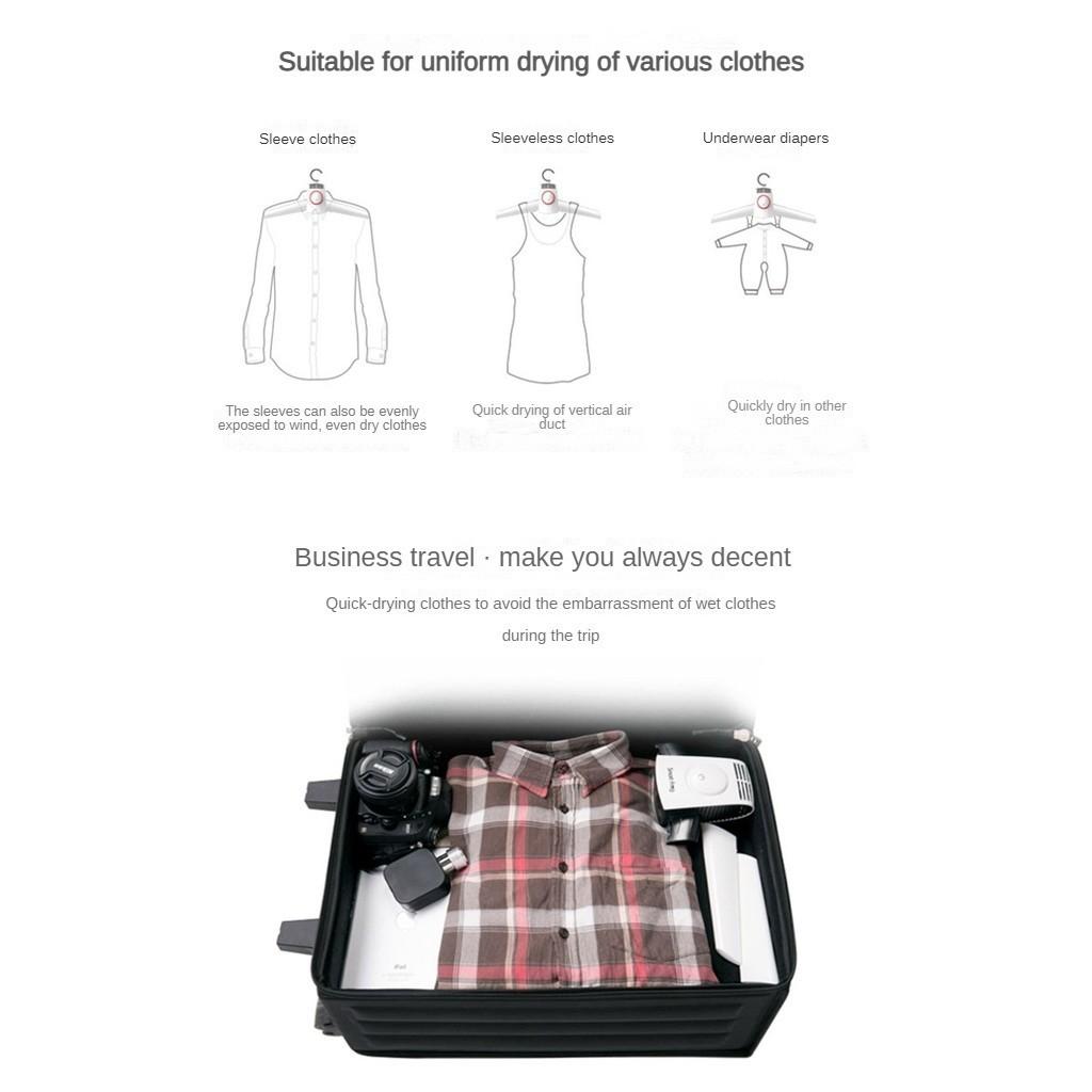 Smart Portable Electric Clothes Dryer Multi-function Quick Drying Machine Clothes/Shoe Drying Hanger 150W
