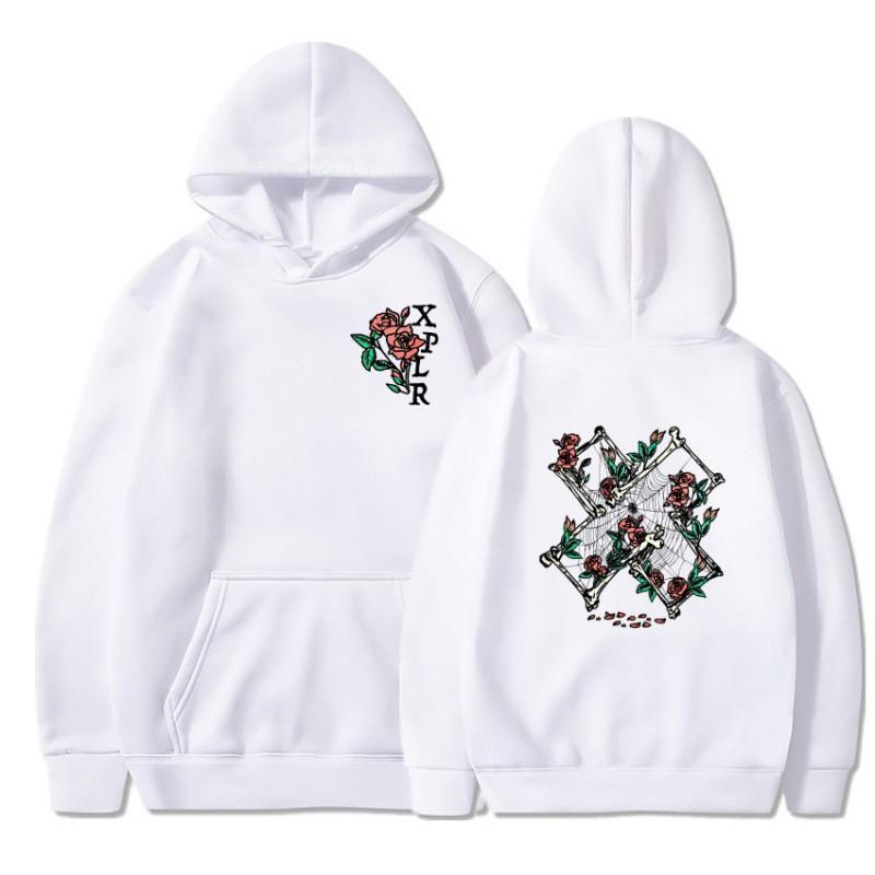 Couple Y2K Sam Colby XPLR Fleece Hoodie Streetwear Loose Fit Sweatshirt Youth