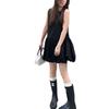 Black Sleeveless Vest Dress Women's Summer Gentle Wind Temperament Skirt Loose Versatile Bud Short Skirt
