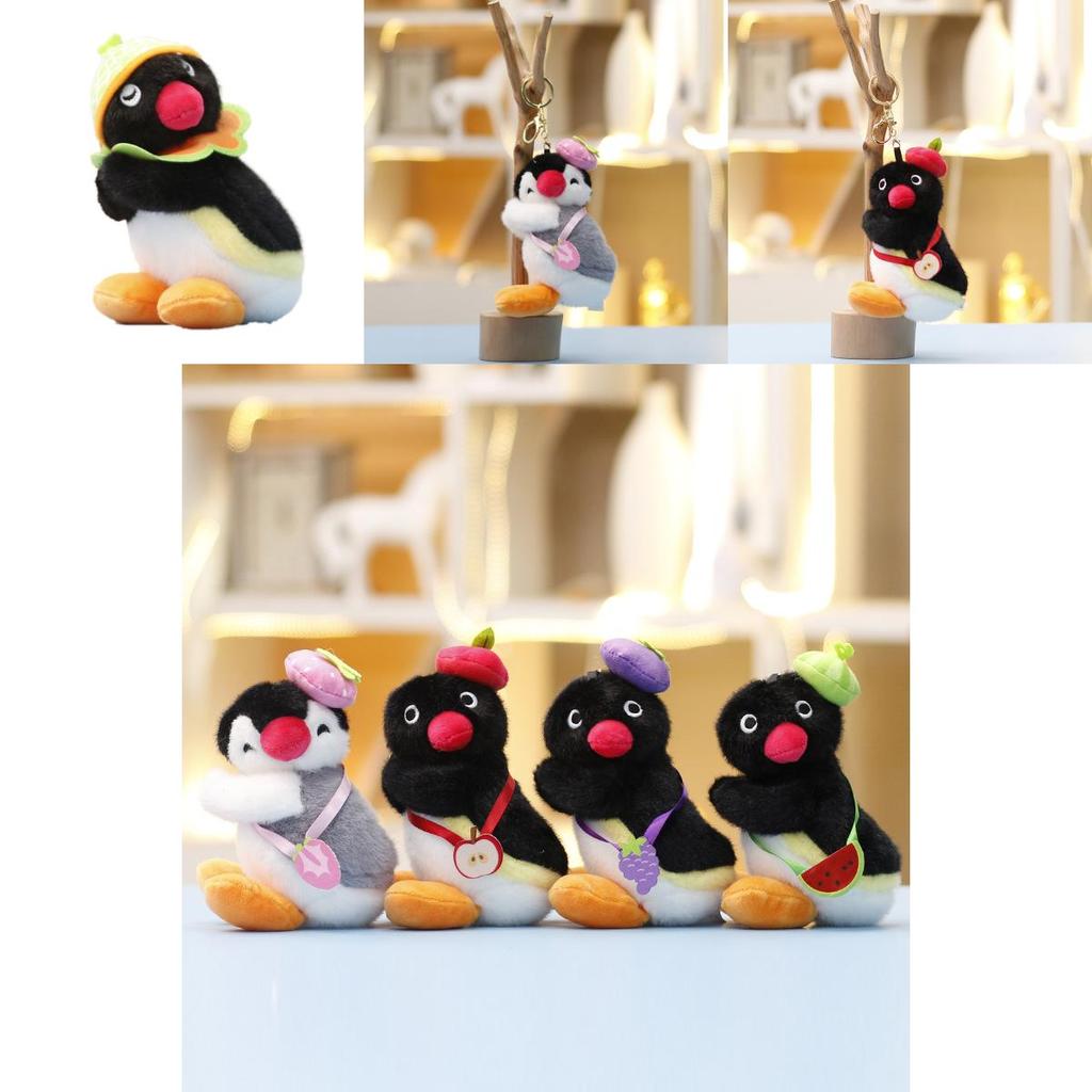 Adorable Penguin Cartoon Plush Doll With Pp Cotton Filling For Backpack And Car Accessories