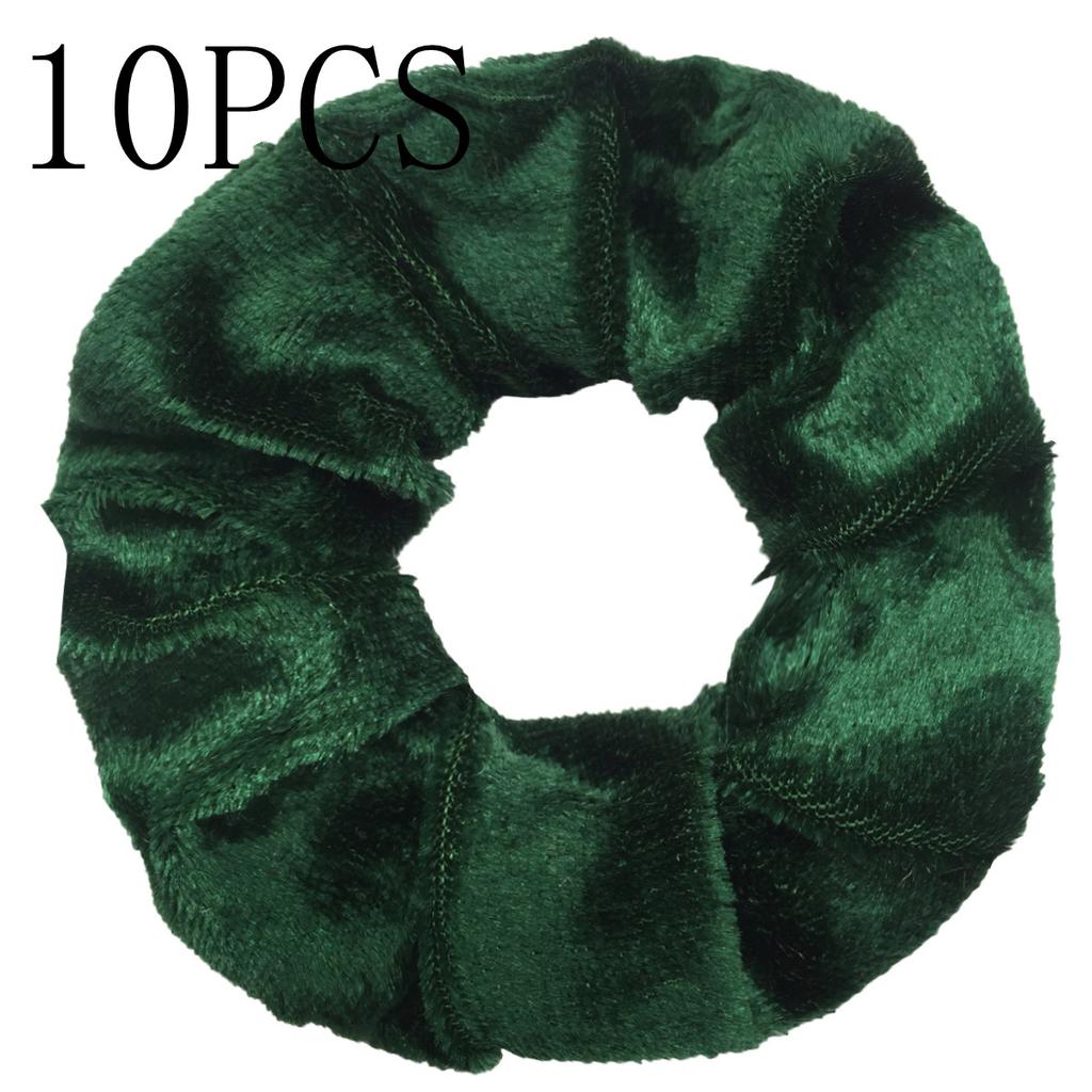 10pc Women Hair Scrunchies Velvet Solid Color Band for Girls Ponytail Holder Rubber Bands Ties Accessories Headbands Gumki