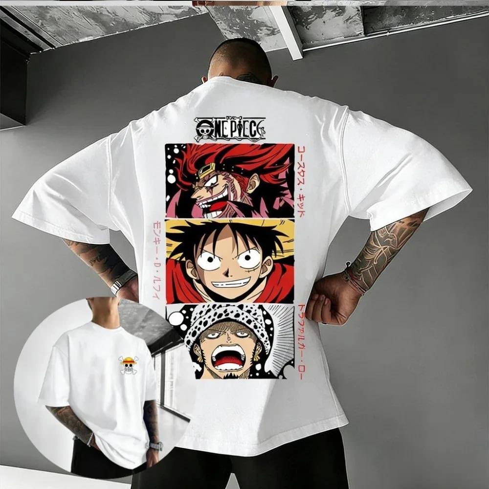 Hot Sale 2026 One Piece Luffy Zoro Anime Pattern Tshirt For Men Women Casual Short Sleeve Tees