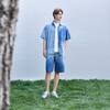 GAP Gradient Wash Loose Fit Denim Short Sleeve Casual Shirt Men shirts 891316