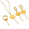 High quality ins stainless steel personalized versatile 18k chain fringed maple leaf set light luxury design high-end pendant