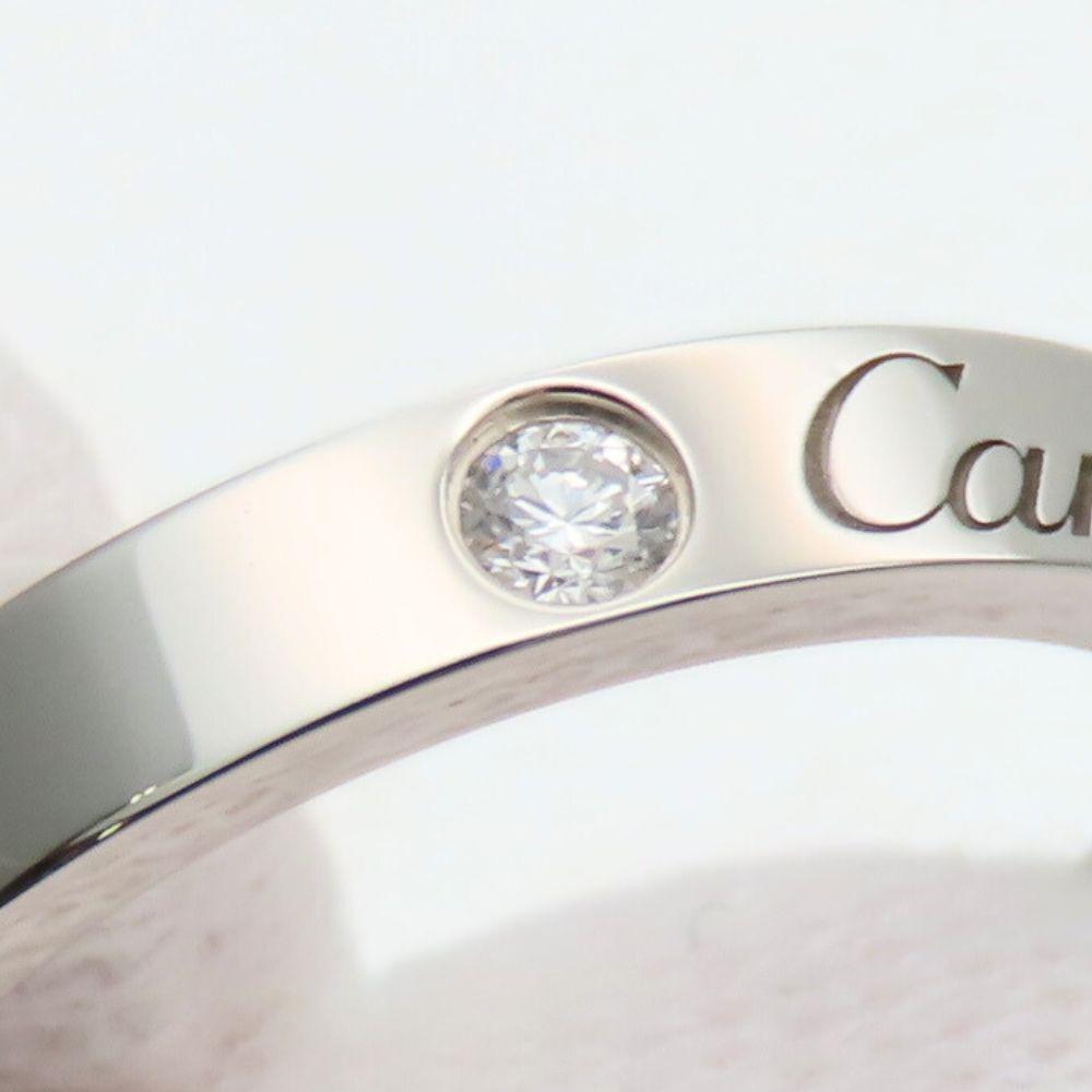 Used CARTIER Ring Engraved EU#49 49 Pt950Platinum/diamond 4.7g Platinum 1PD