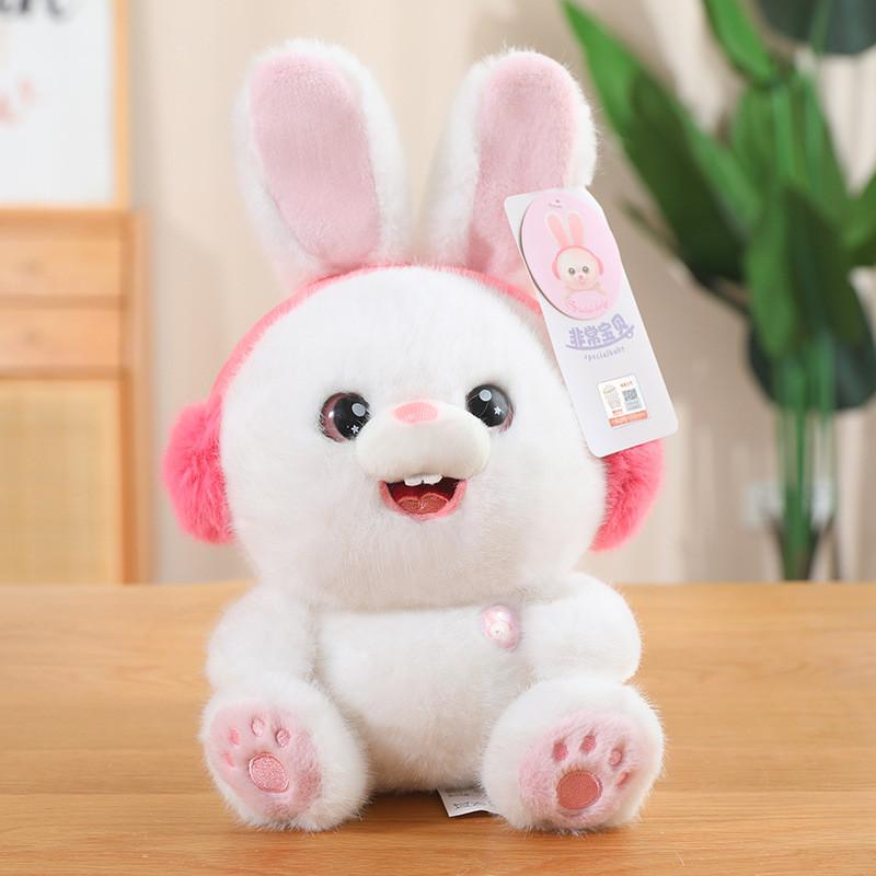 Soft Playful Plush Panda Raccoon Bunny Doll Cozy Stuffed Animal For Kids