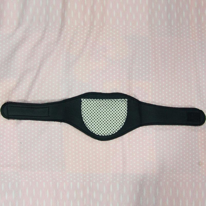 1Pcs Heating Neck Protection Massager Spontaneous Belt ( Color: Black)