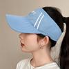 2024 new face sunscreen big hat visor face UV protection visor marathon outdoor empty top hat running hat