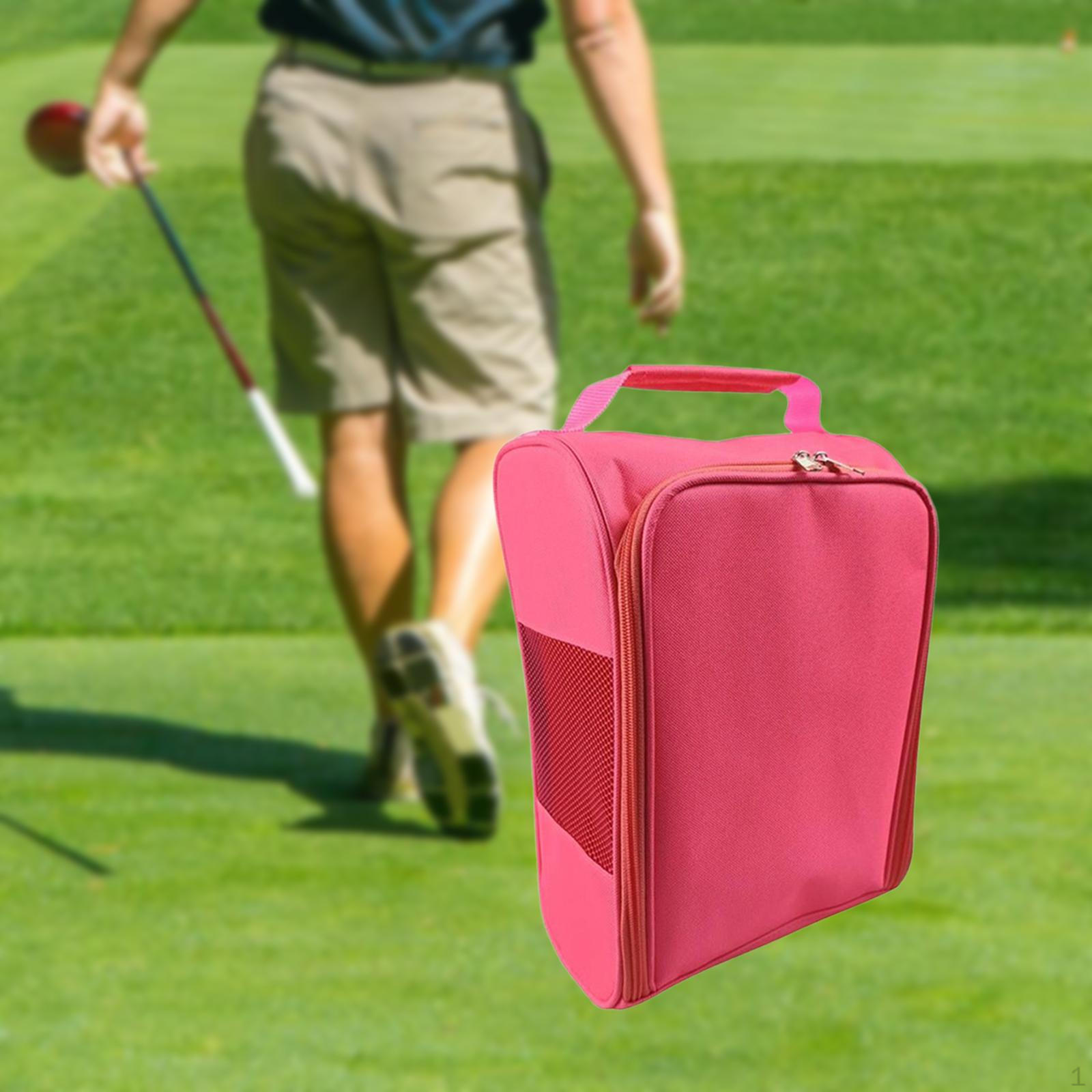 

Сумка для обуви для гольфа, подарок для игроков в гольф, аксессуары для обуви, спортивный чехол для спортзала розовый