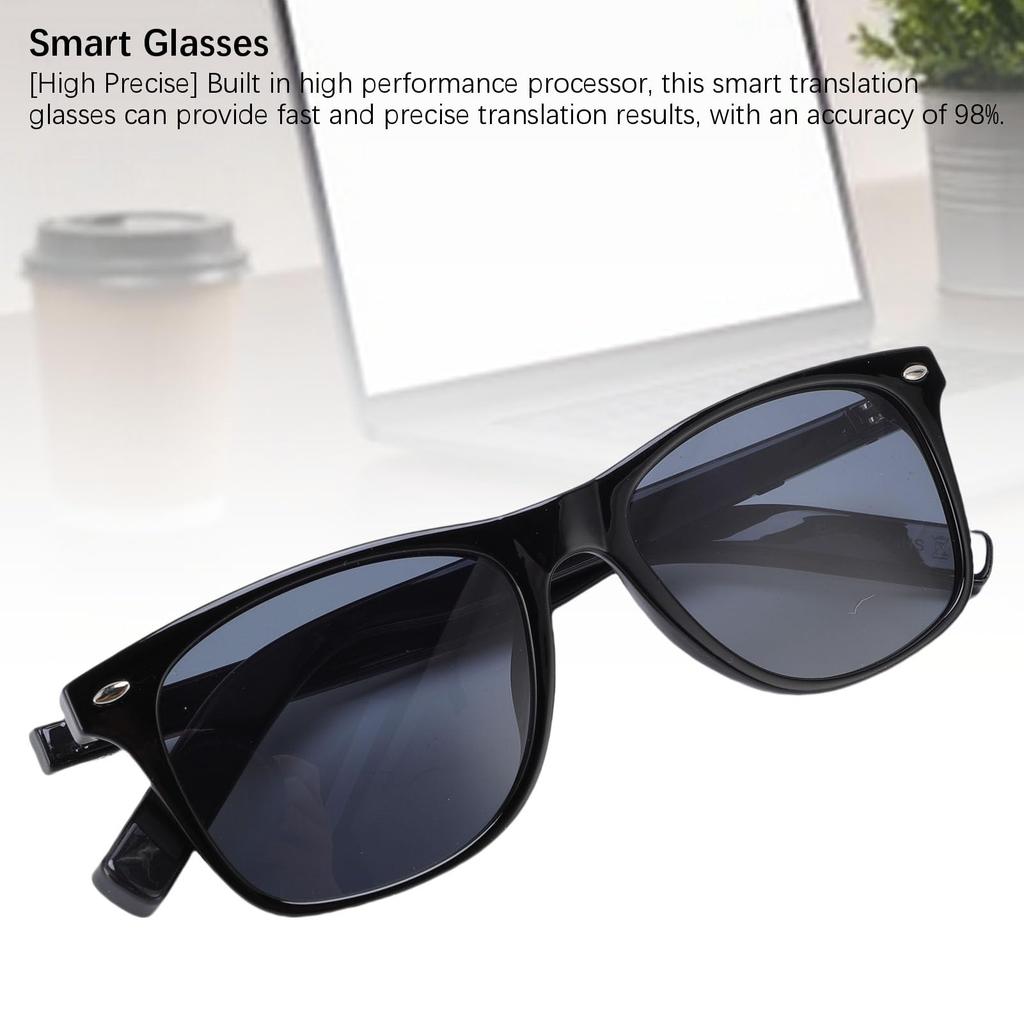 AI Translation Smart Sunglasses for Language Bluetooth Speaker and Touch and Photo Shooting Frame Men, Translator, 5.3 Mic, Control, Hands-Free Calls,
