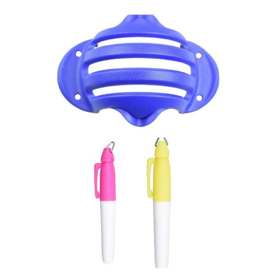 Golf Ball Line Marker Tool with 2 Pens, Golf Ball Line Drawing Marking Template, Golf Putting Alignment Accuracy Improvement Aid, Golf Accessories