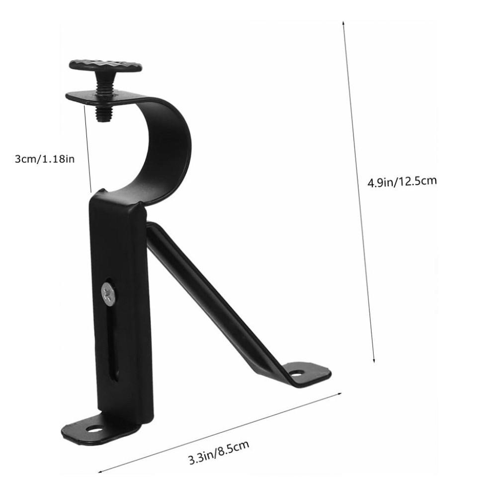 2pcs Hardware Drapery Holders Curtain Hanger Curtain Support Rack  Drapes Rod Accessory