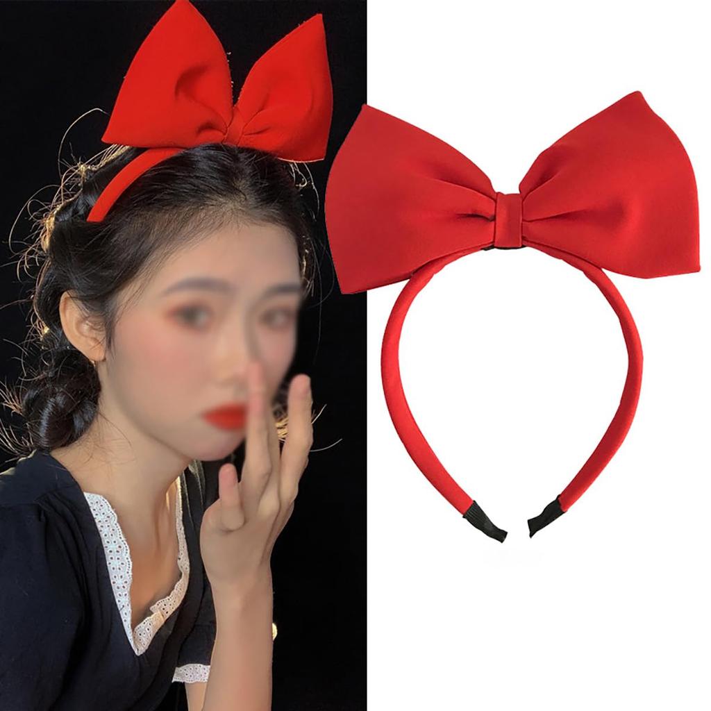 [ALLVD] Rotes Prinzessinnen-Haarband, Cosplay-Kostüm, Halloween-Party-Accessoire, Haargummi mit Band, Geeignet für Erwachsene und Kinder, 1 Stück