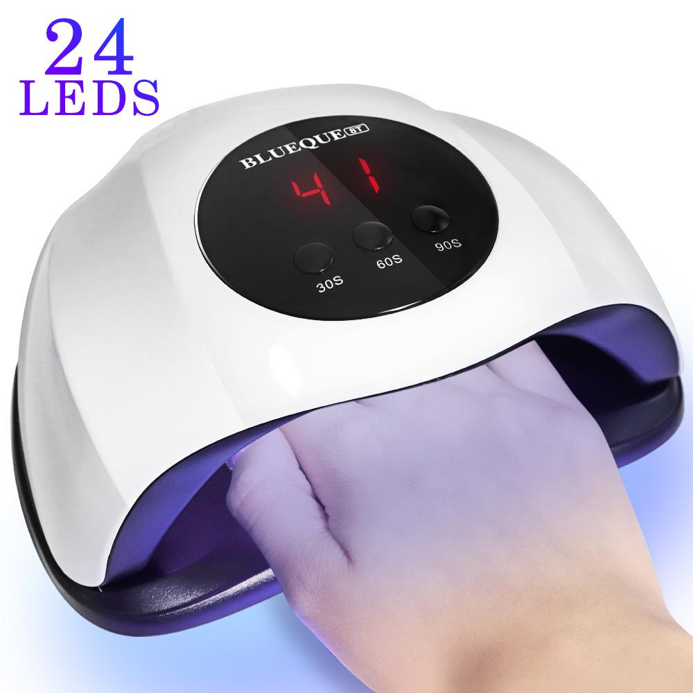 54W LED Nail Lamp for Gel Polish, Dual Light Source 5s Fast Curing, Professional Nail Dryer for Salon Use