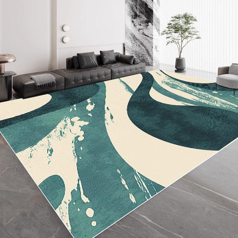 

Light Luxury Green Geometric Large Living Room Carpet Modern Home Decoration Bedroom Rugs Soft Non-slip Lounge Sofa Floor Mats 60*90cm