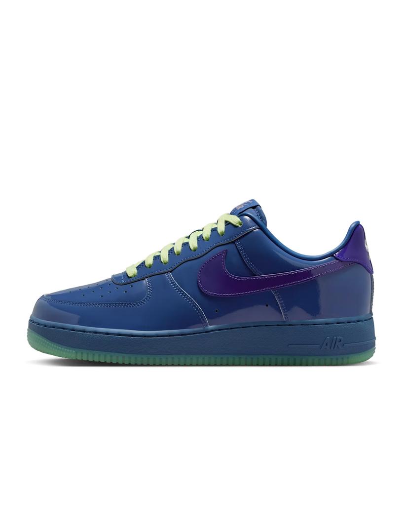 IO4489-400 Nike Air Force 1 Low Patent Leather Mystic Navy Grape Ice (Men's)