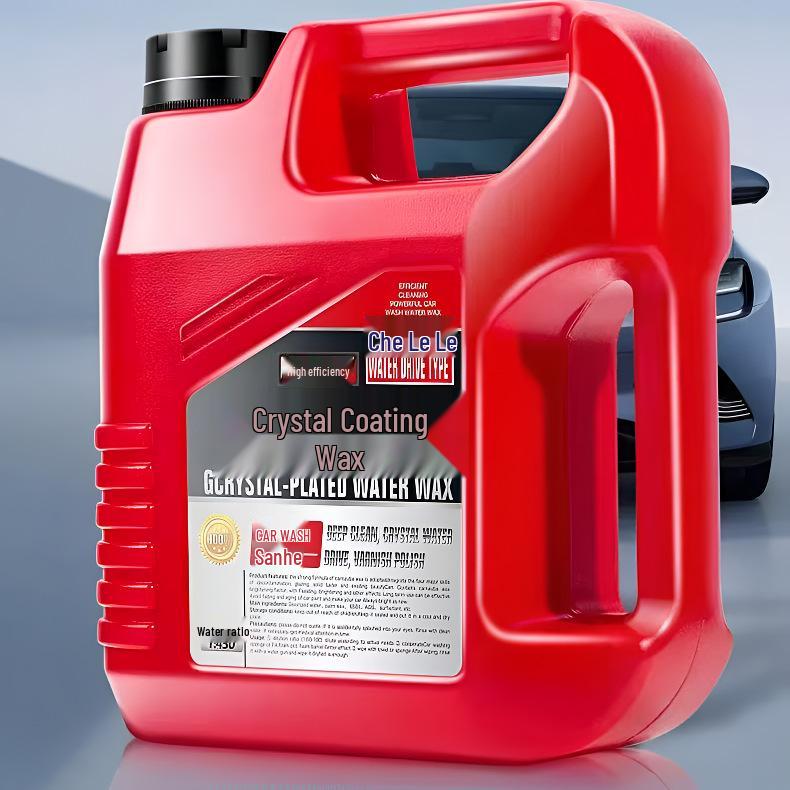 High Foam Crystal Coating Car Wash Wax - Powerful Stain Remover for White & Black Cars, Protects with Shine Car Wash Wax*1 Bucket, No Gifts