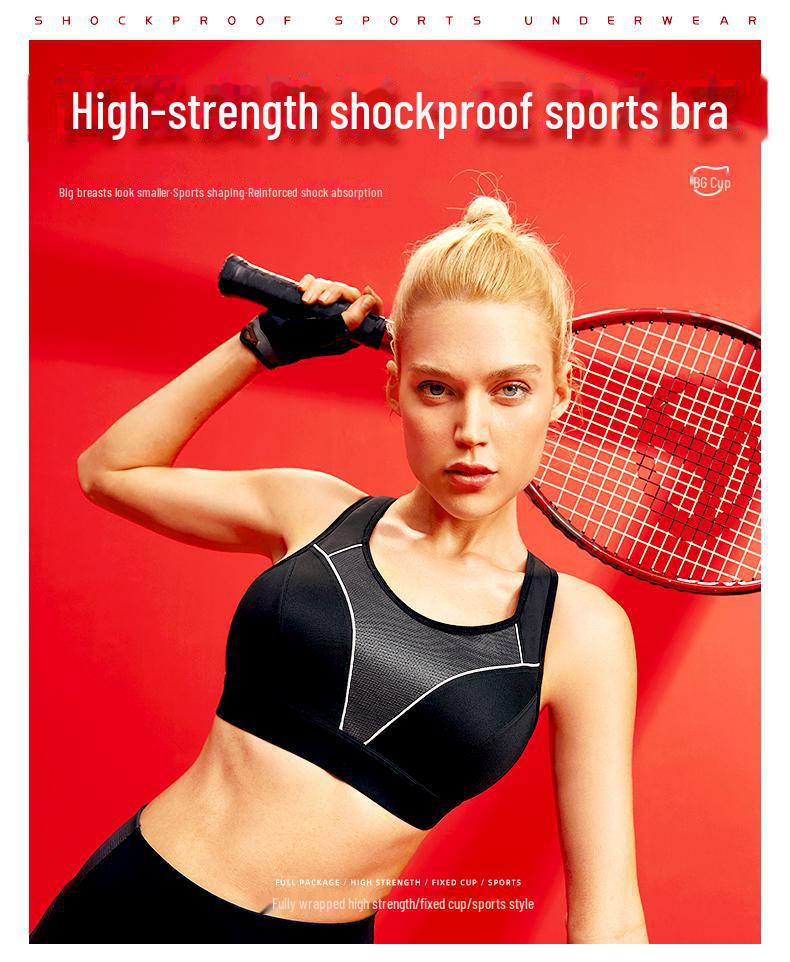 High-Impact-Sport-BH für Damen, Übergröße, stoßfest, minimale Unterstützung für große Brüste