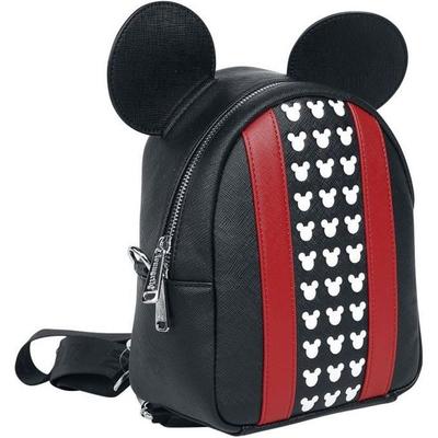 Backpack - Loungefly - Mickey & Minnie Mouse - Imitation Leather - Black/Red - Adult