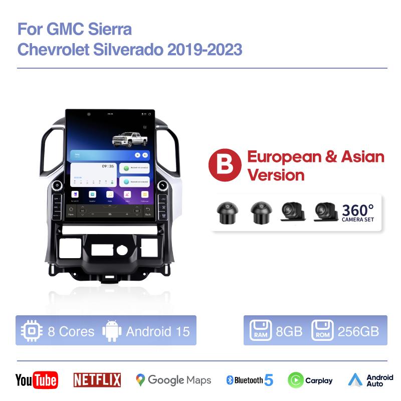 16.2 Inch 7870 Android 15 Car Radio for for Chevrolet Chevy Silverado GMC Sierra 2019 2020 2025 2025 2025 Carplay Upgrade GPS
